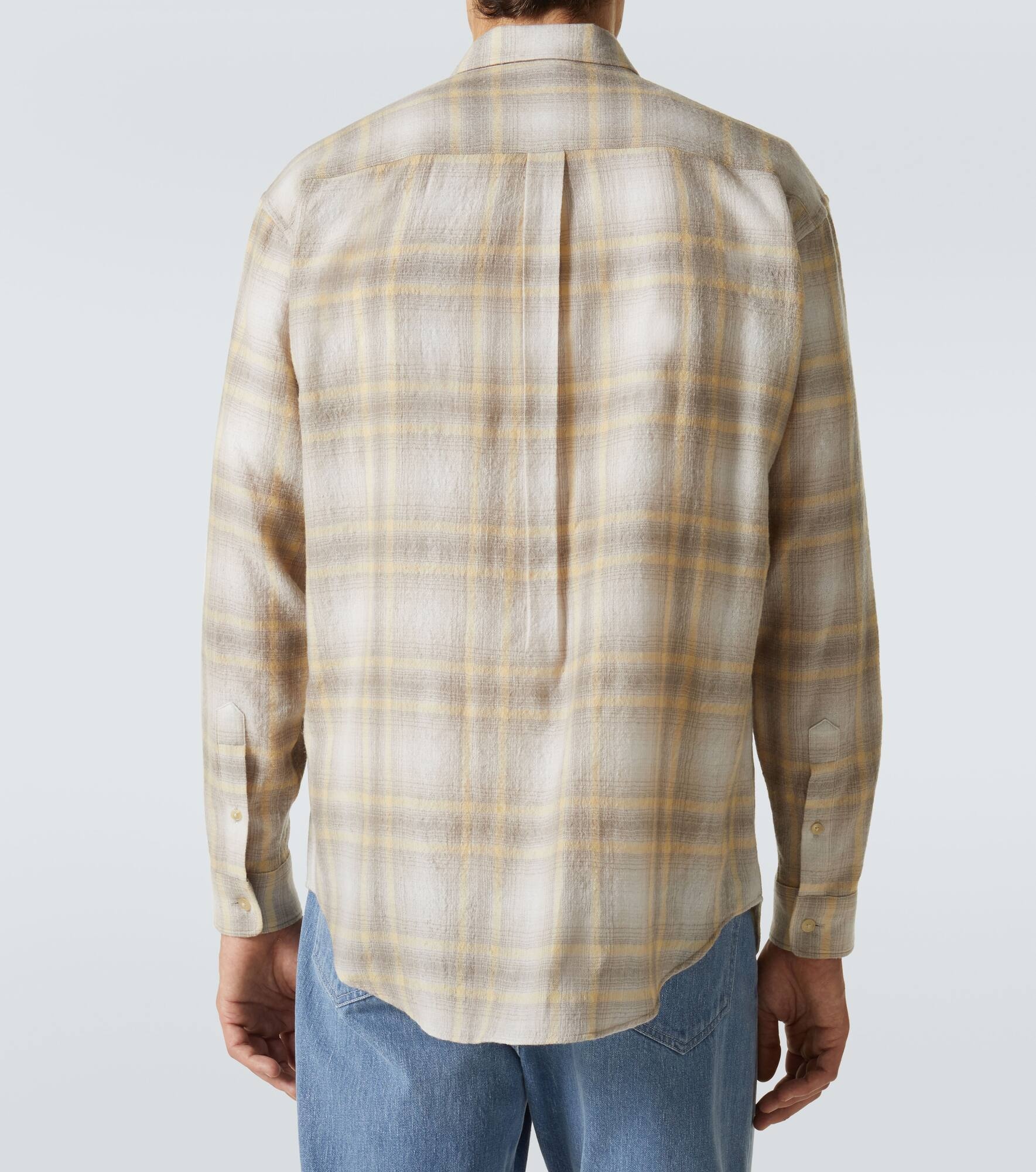 Plaid wool shirt - 4