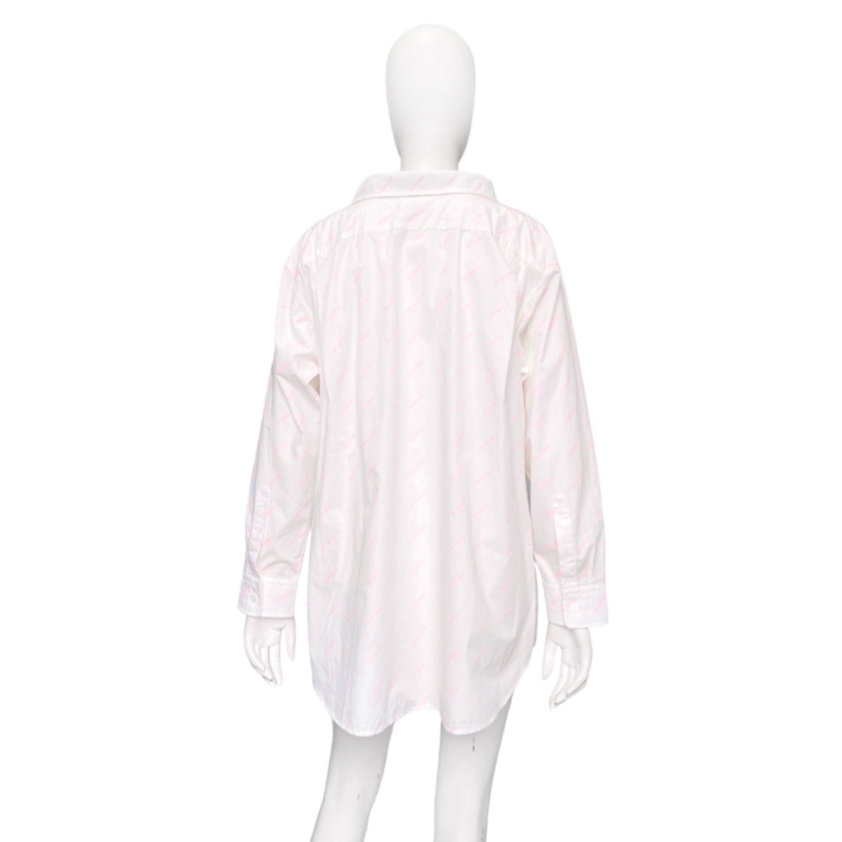 Balenciaga 2020 Demna Logo All-over Oversized Double-Back Shirt - 6