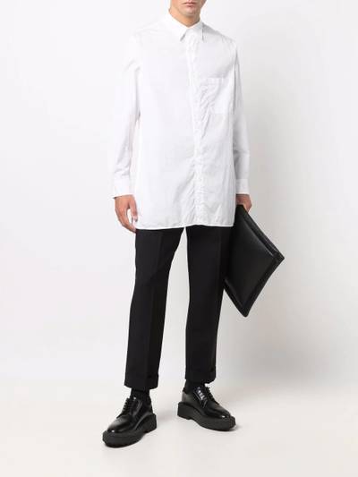 Yohji Yamamoto buttoned-up cotton shirt outlook