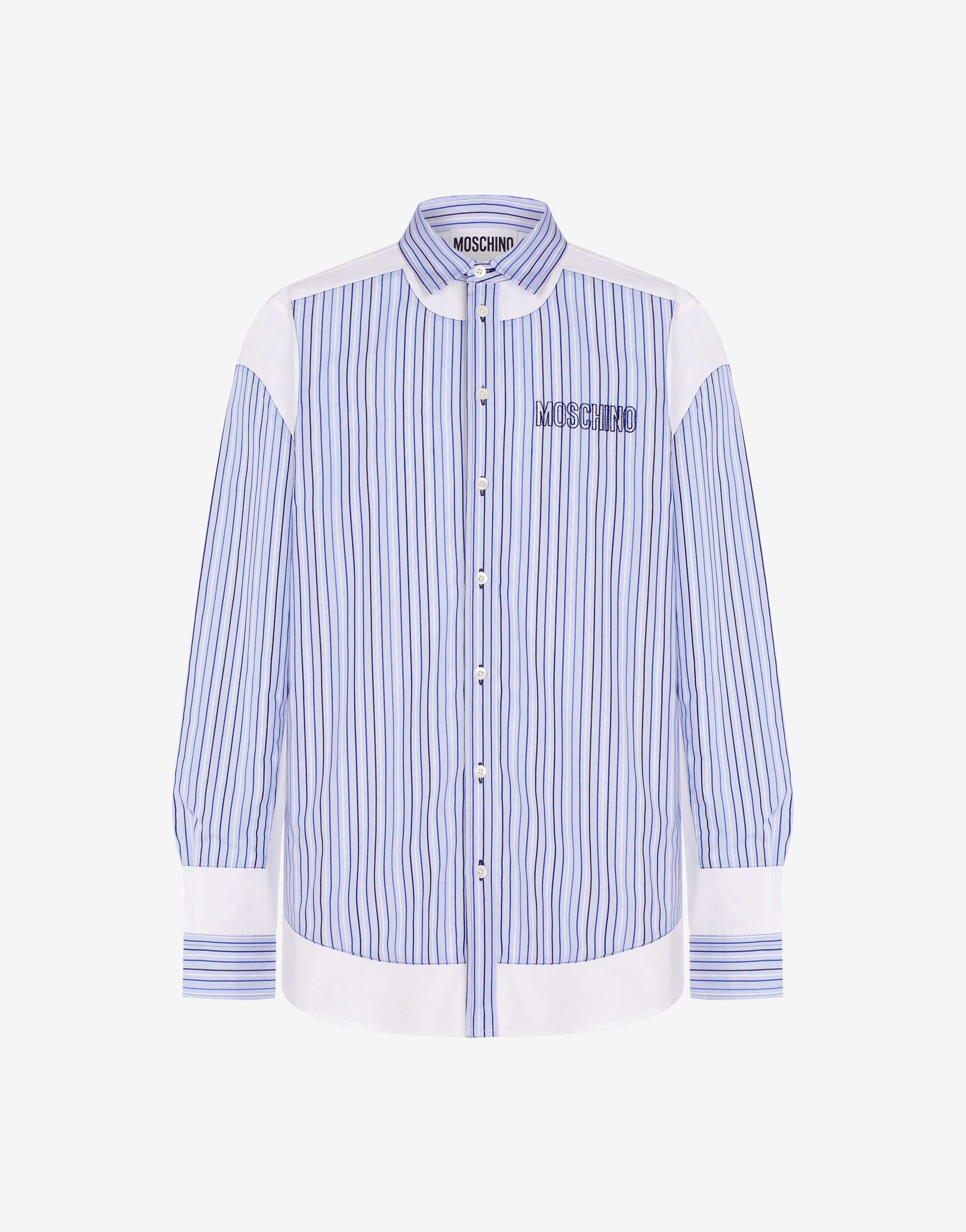 SEWING STRIPES POPLIN SHIRT - 1