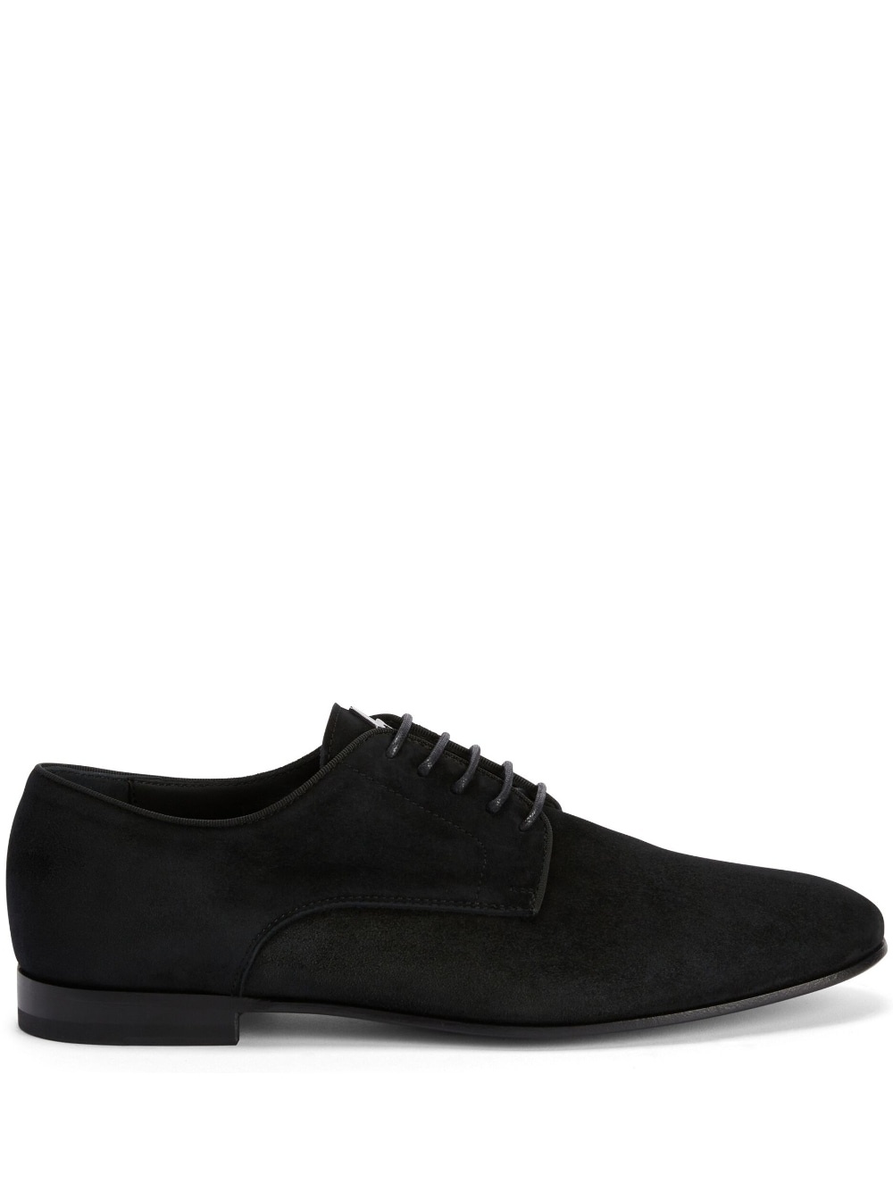suede lace-up loafers - 1