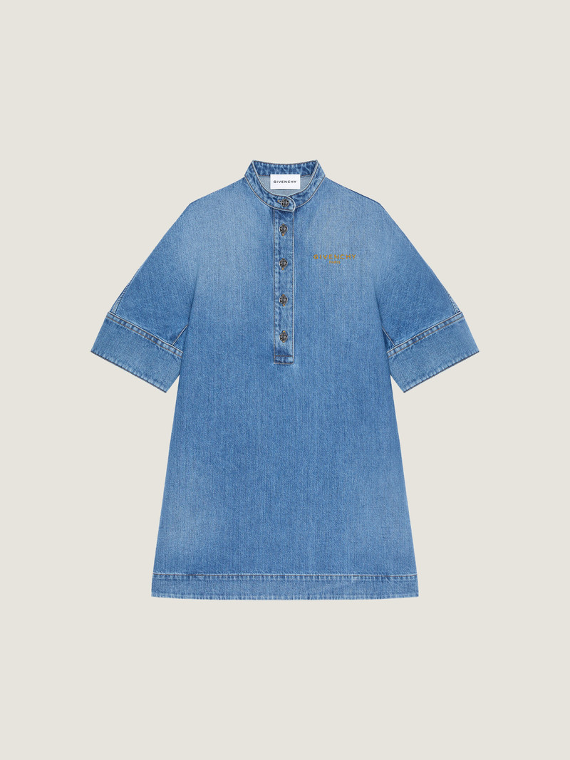 SHIRT DRESS IN WASHED DENIM 1