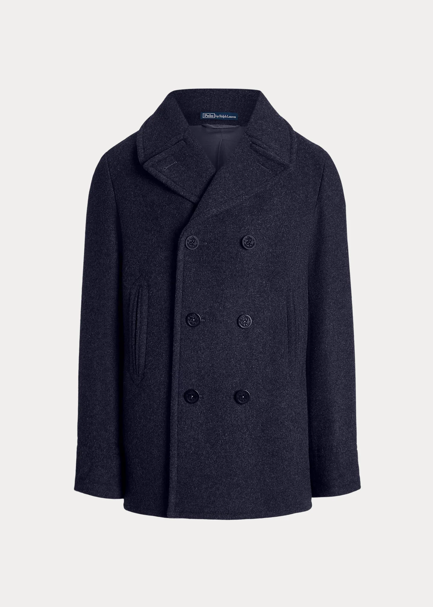 Polo Wool-Blend Melton Peacoat - 1