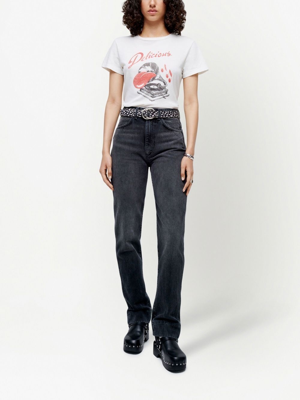 70s high-waisted straight-leg jeans - 2