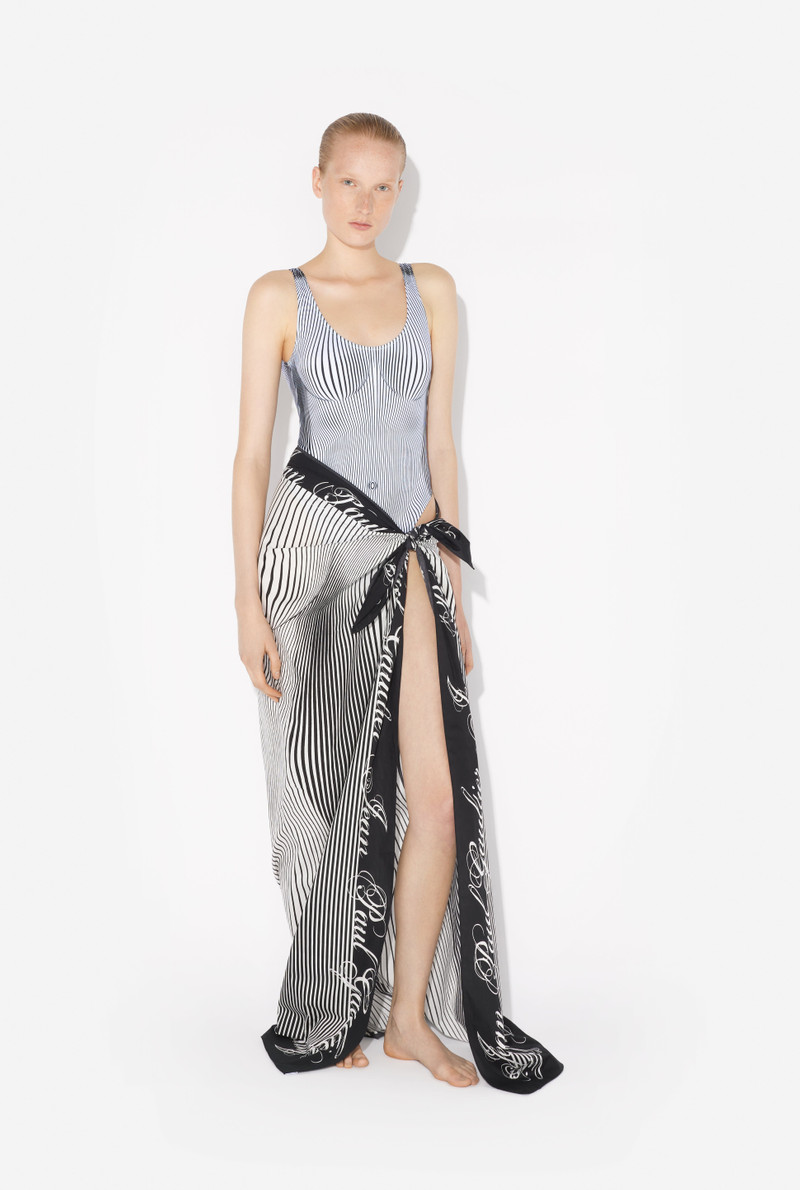 THE PINSTRIPES BODY MORPHING SARONG 1