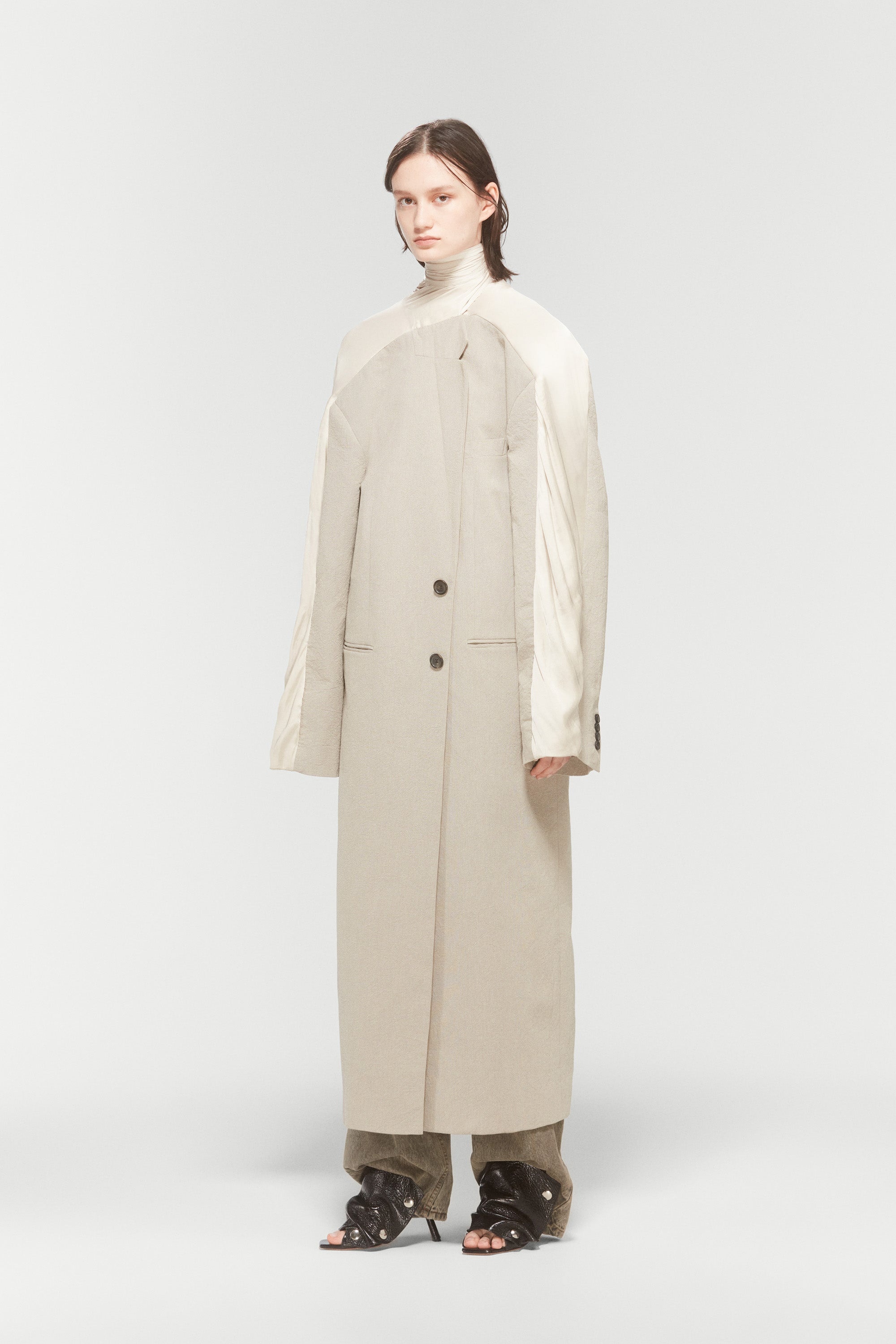 INSERT SCARF COAT - 5