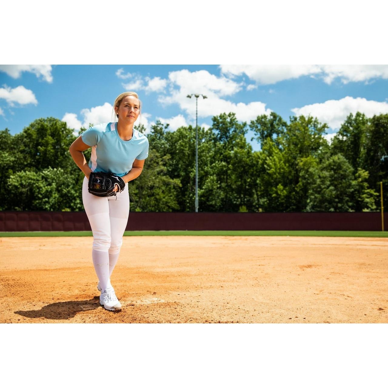 Women's Belted Stretch Softball Pant - 4