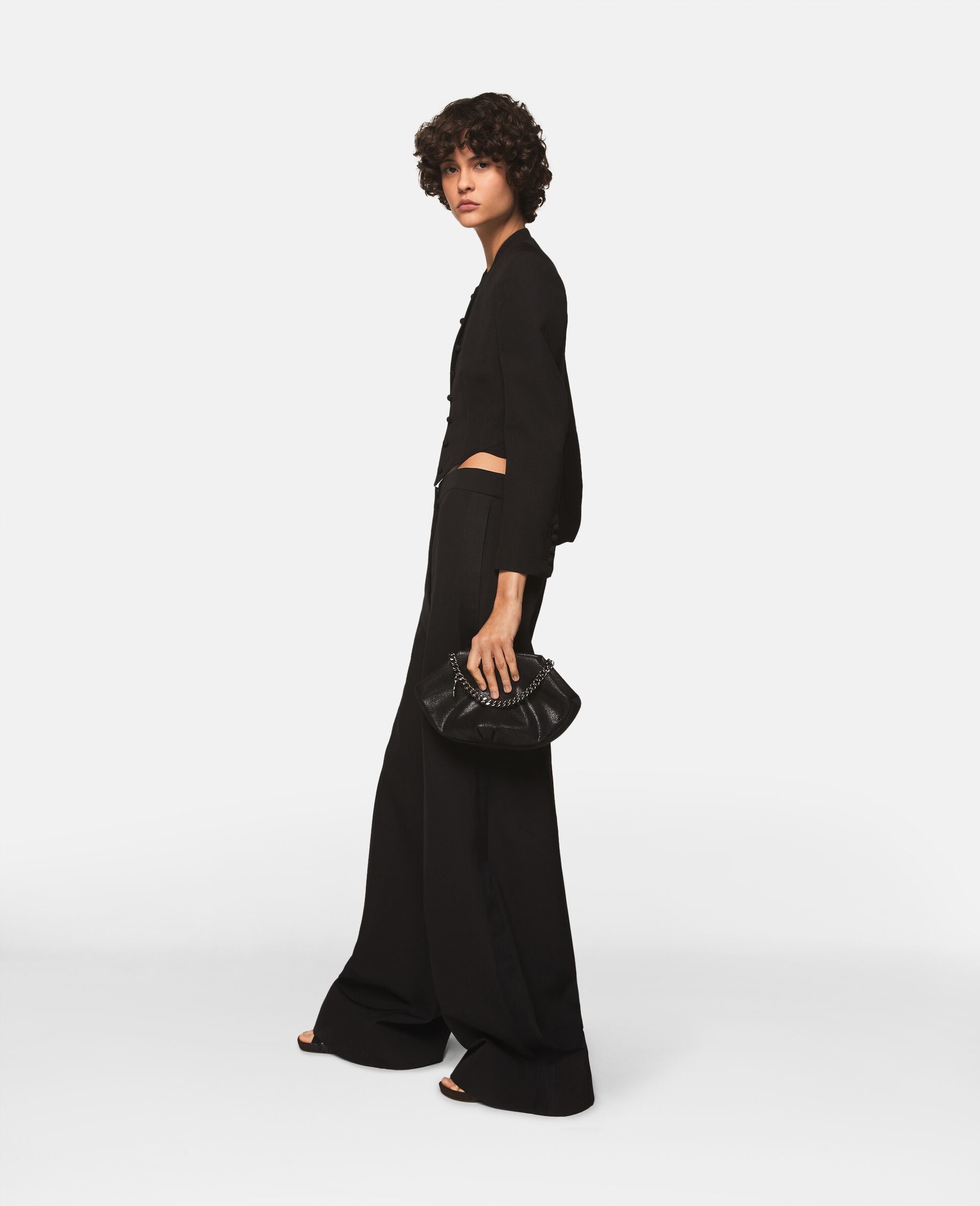 Pleated High-Rise Wide-Leg Wool Trousers - 3