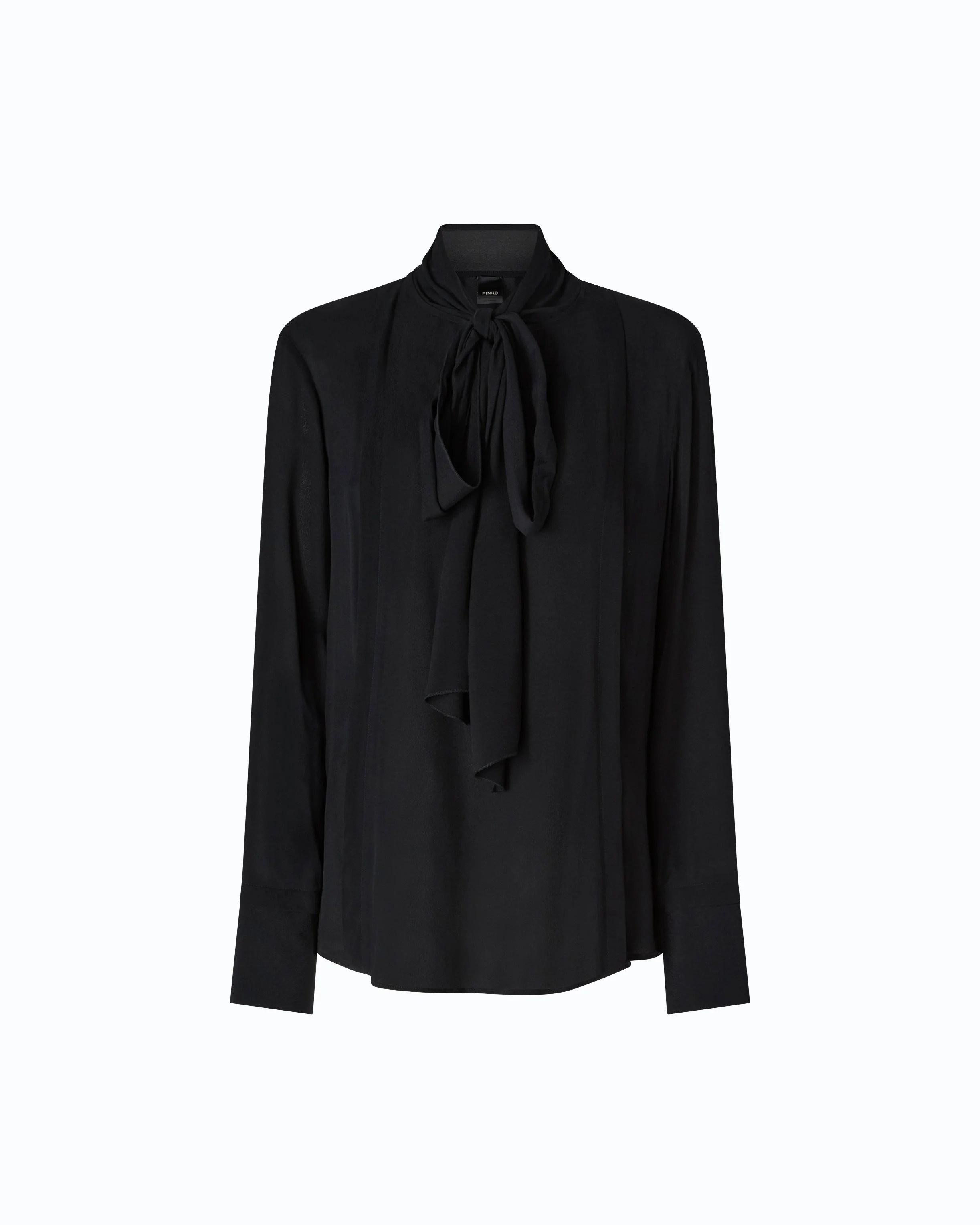 BLOUSE WITH SASH COLLAR - 1