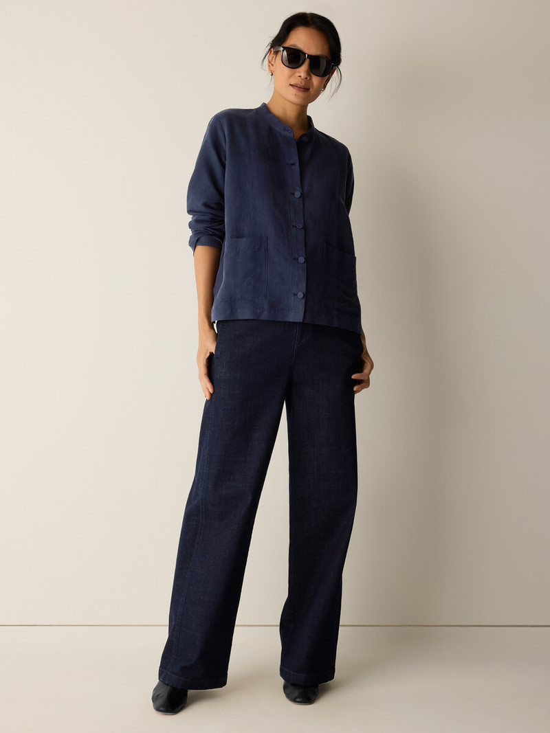 EILEEN FISHER Linen Silk Twill Shirt Jacket outlook