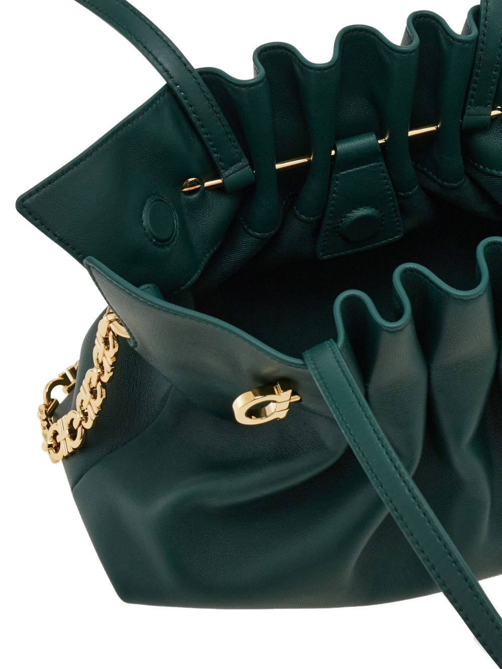 Soft ruched shoulder bag - 7