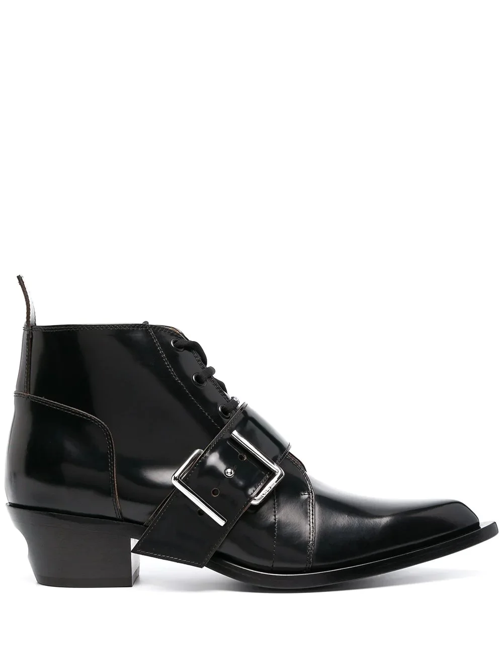 side buckle-detail boots - 1