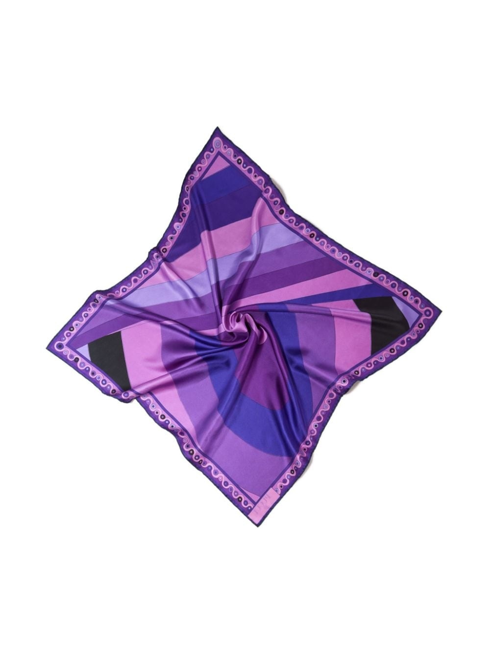 large Iride-print reversible silk scarf - 2