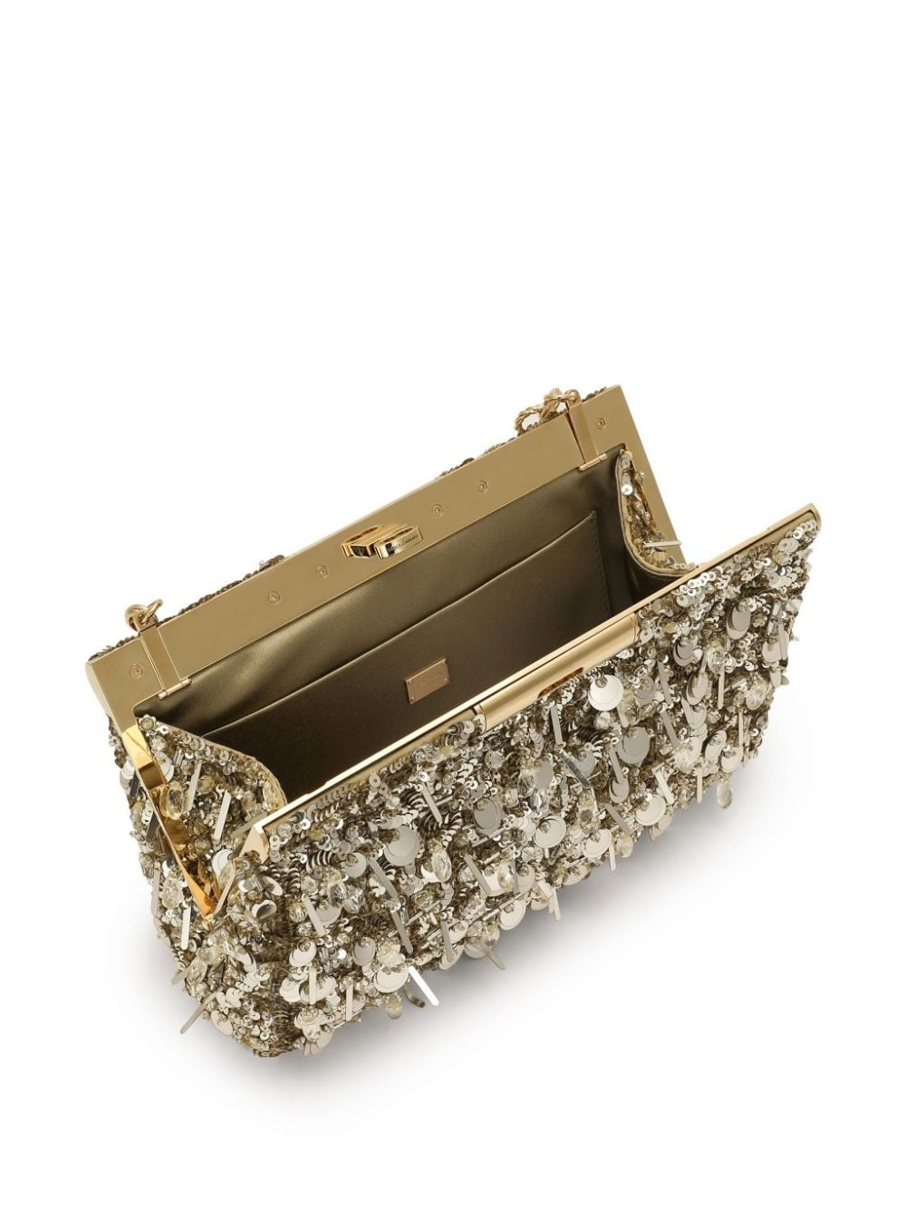 sequinned shoulder bag - 4