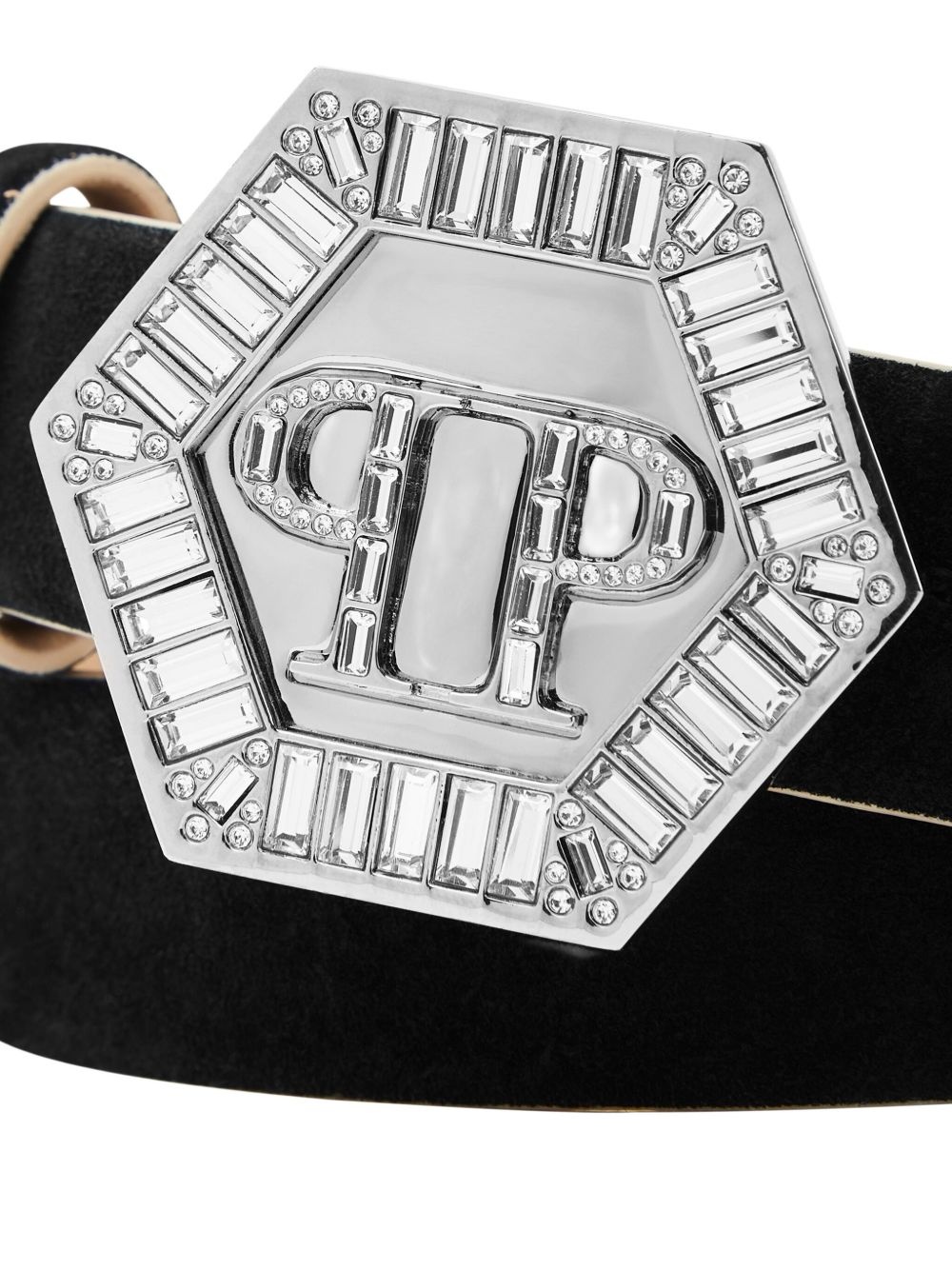 logo-engraved buckle belt - 3