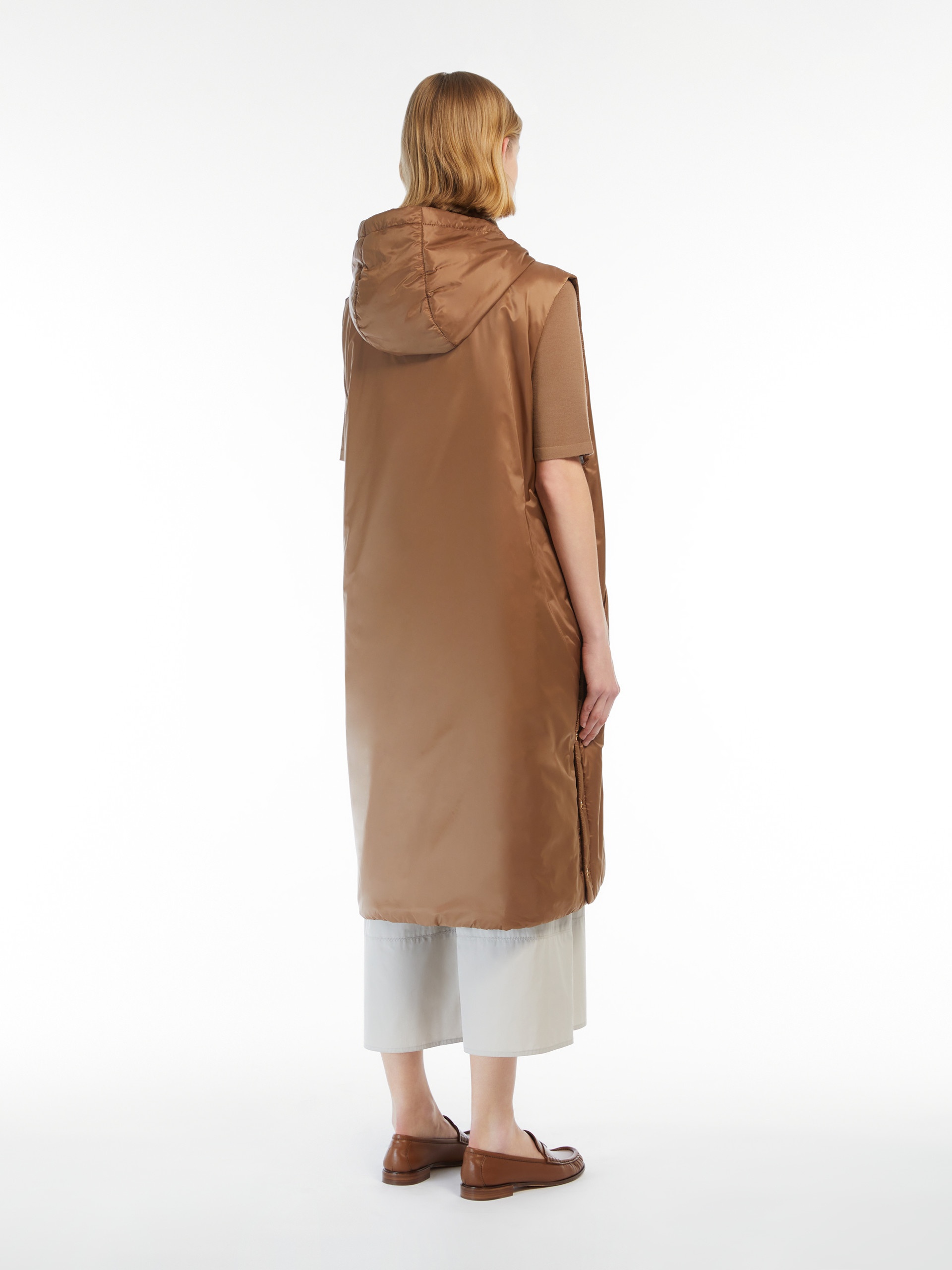 GREENGIL Water-repellent canvas midi gilet - 4