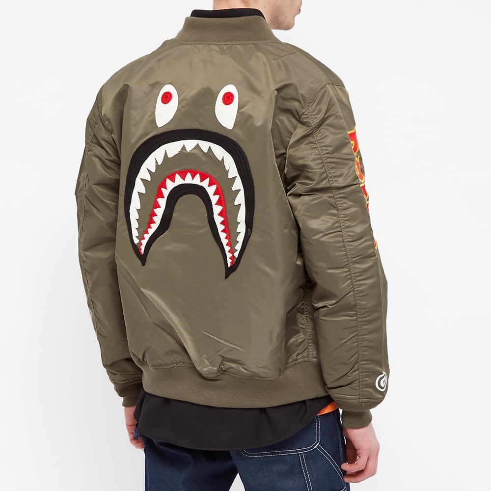 A Bathing Ape Shark Loose Fit Ma-1 Jacket - 7