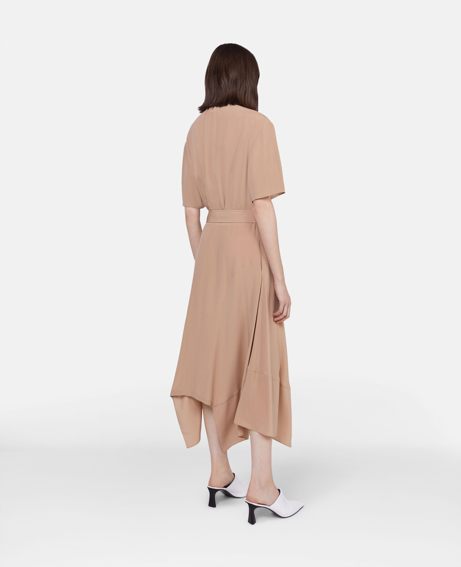 Silk Crêpe de Chine Shirt Dress - 3