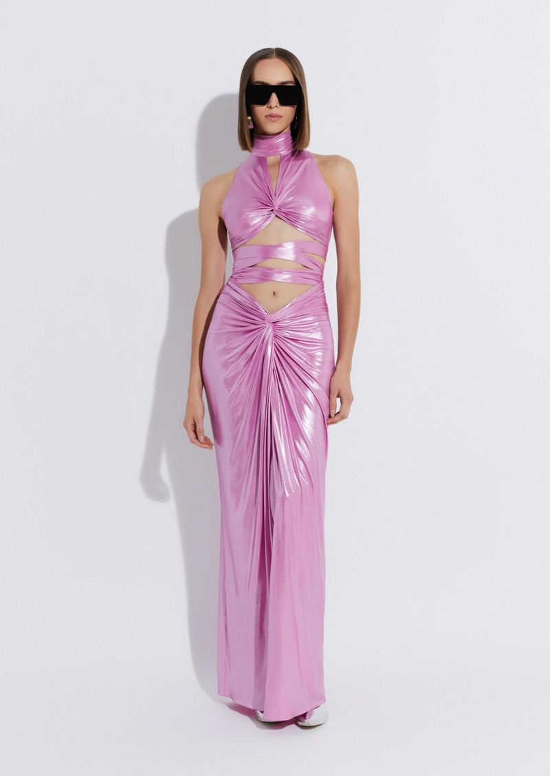 LAPOINTE Coated Jersey Wrap Bra Top outlook