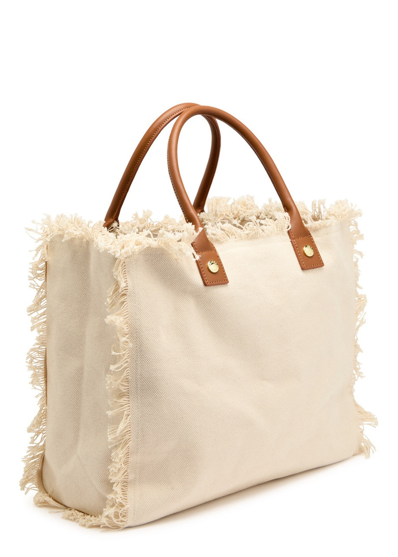 MELISSA ODABASH Melissa Odabash Cap Ferrat Canvas Tote outlook