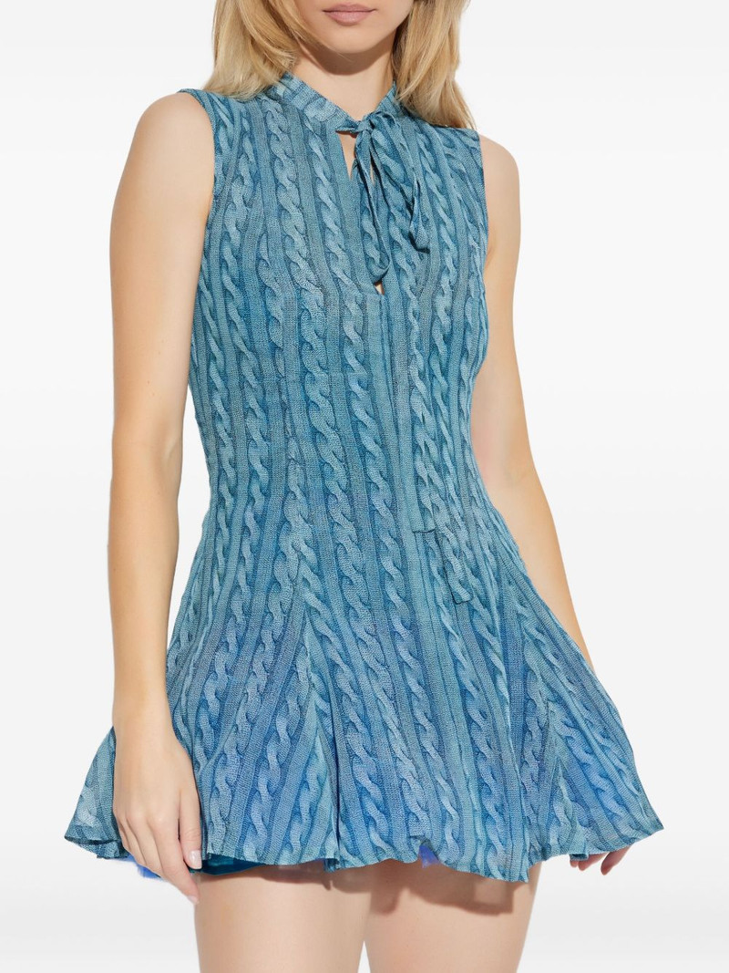 cable-print minidress 3