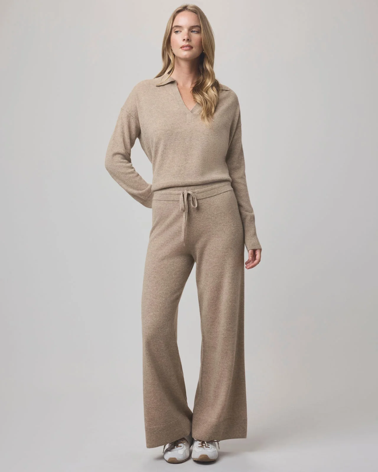 Tori Cashmere Polo Sweater - 1