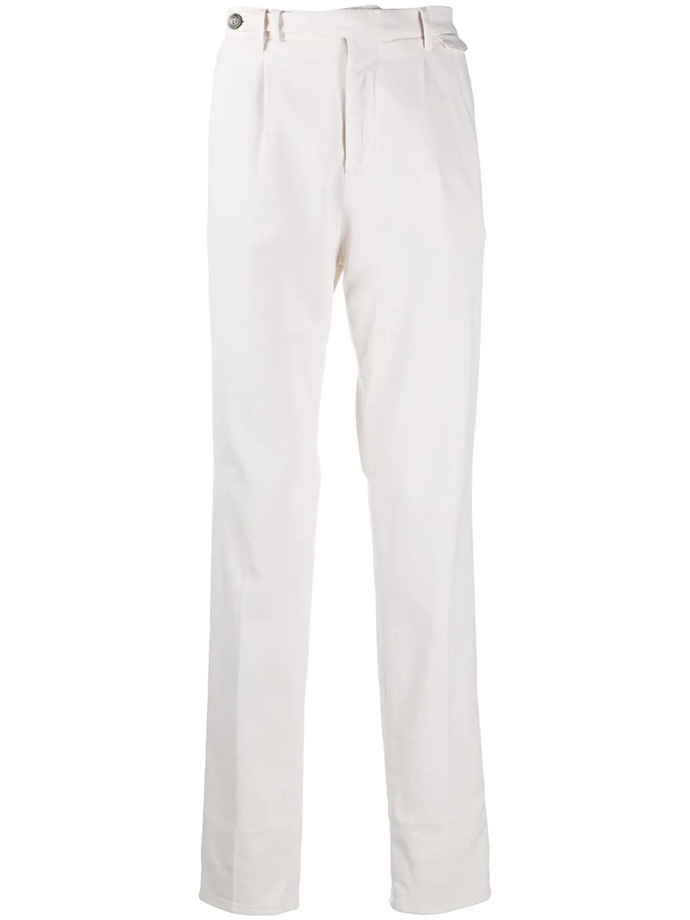 straight cotton trousers - 1