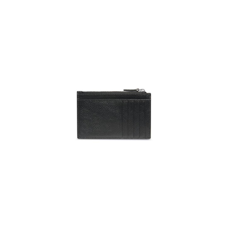 BALENCIAGA Cash Large Long Coin And Card Holder in Black outlook
