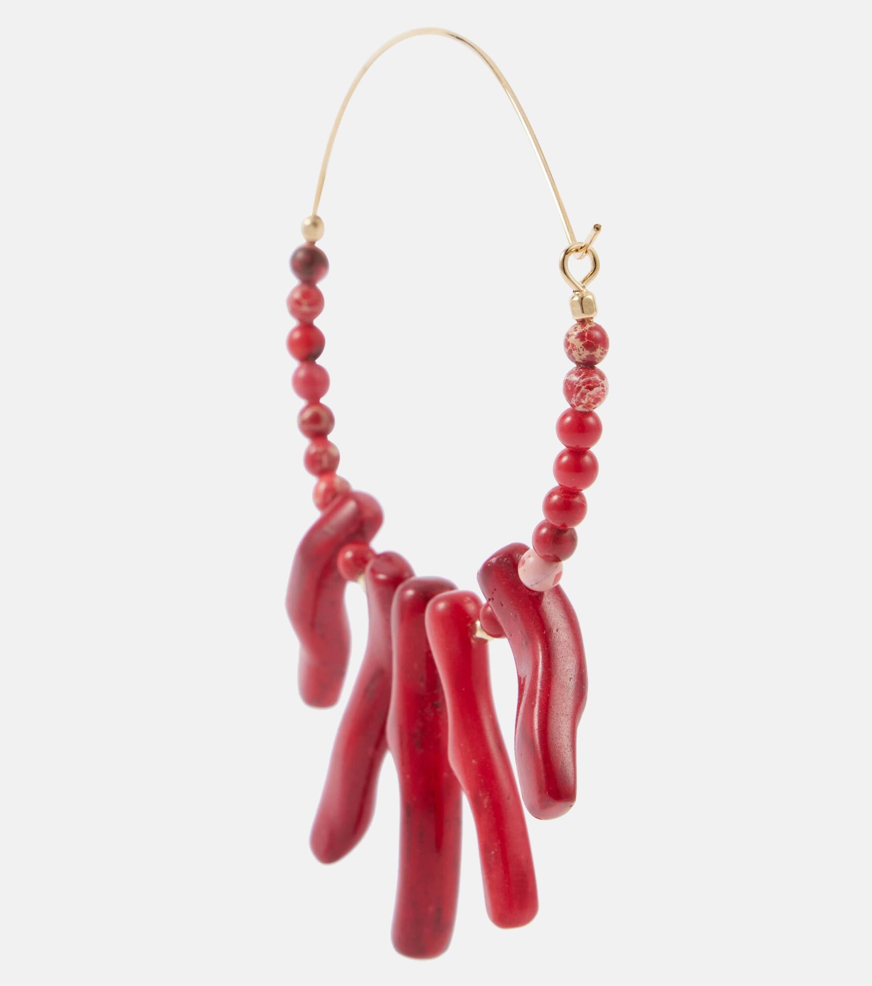 Jolana embellished hoop earrings - 5