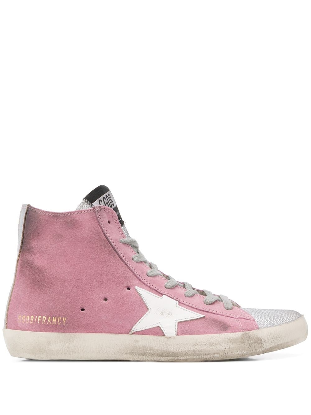 Francy distressed high-top trainers - 1