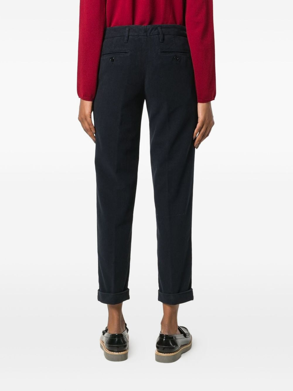 cuff cropped trousers - 4
