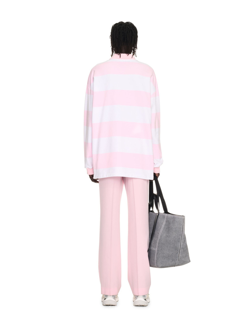 Pink/white Gang L/s Polo 4