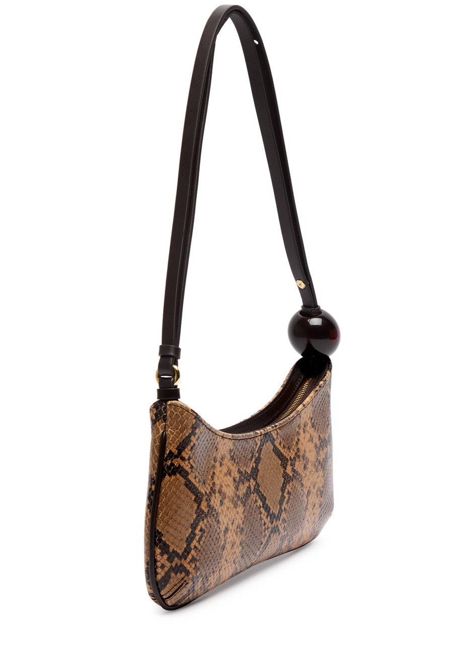 Jacquemus Le Bisou Perle Python-effect Leather Shoulder bag - 2