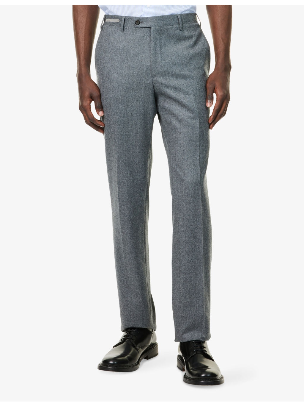Slim-Leg Mid-Rise Wool Trousers - 3