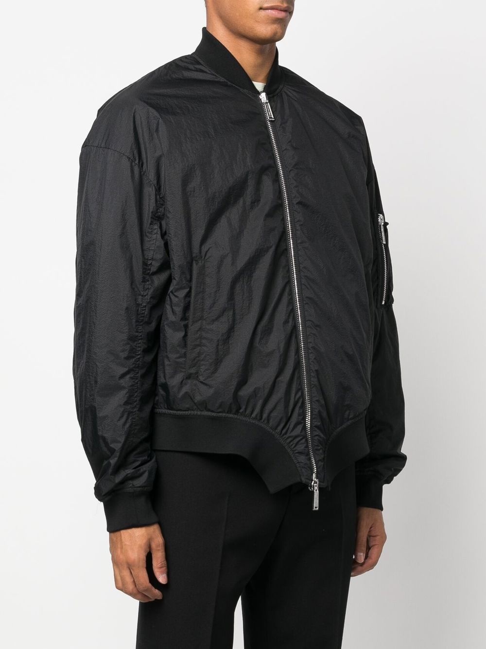 logo-print bomber jacket - 4