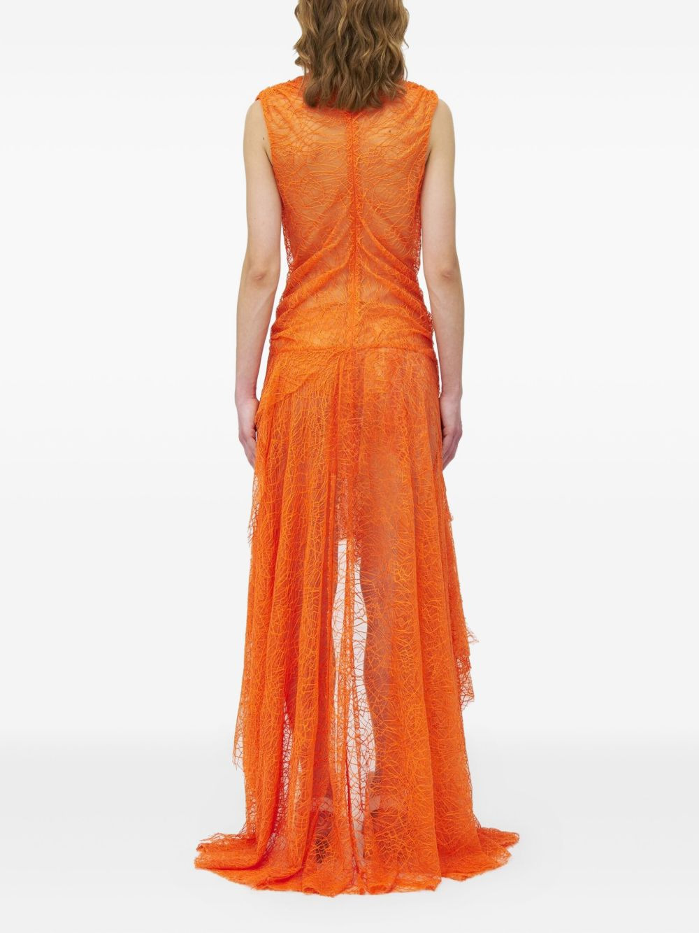 draped lace dress - 3