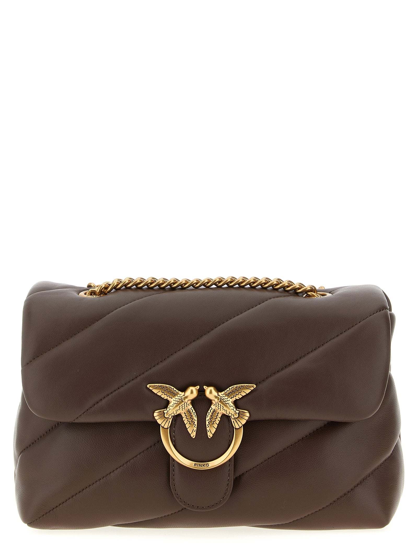 Classic Love Bag Puff Crossbody Bags Brown - 1
