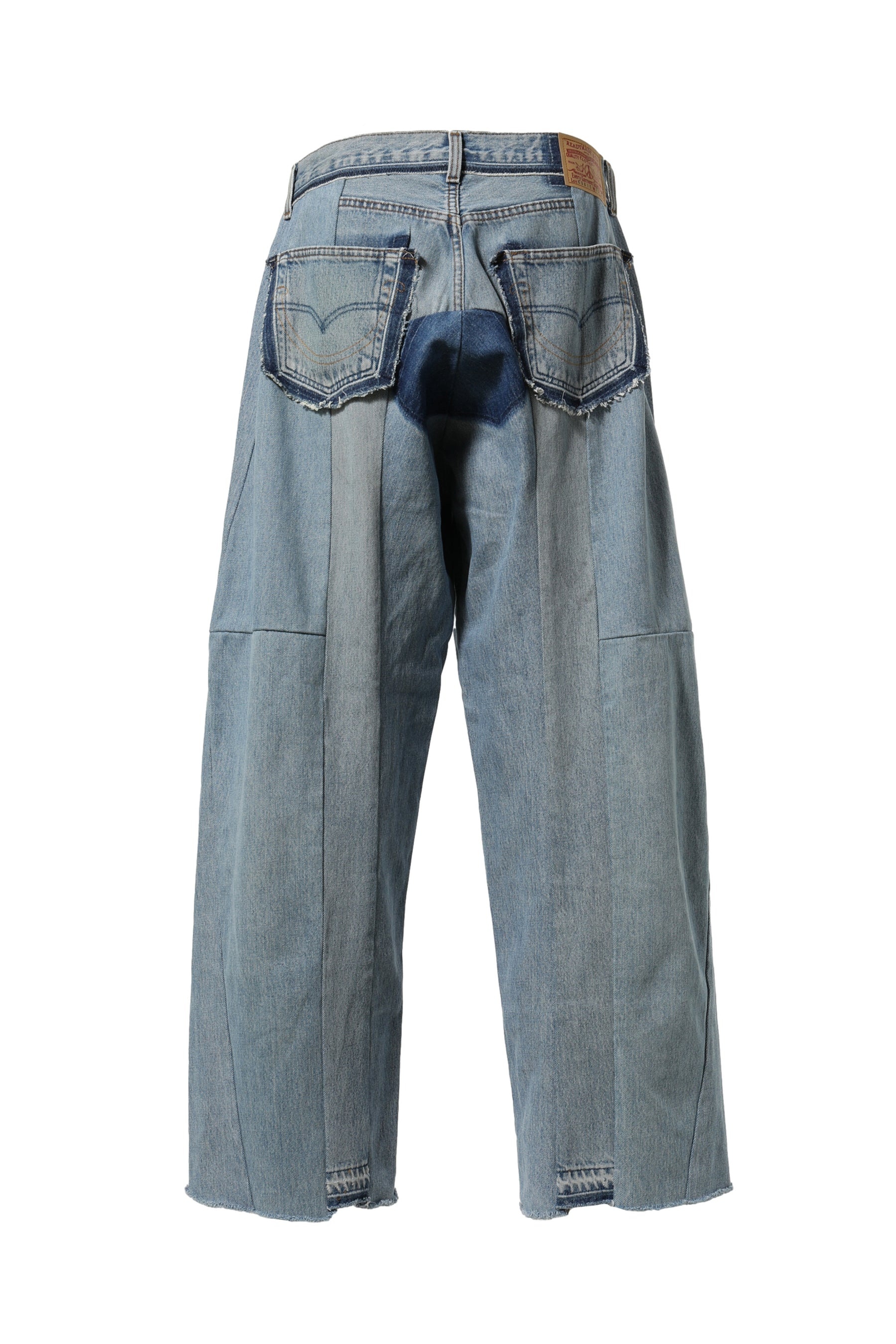 Readymade DENIM PANTS (WIDE) / BLU | REVERSIBLE 