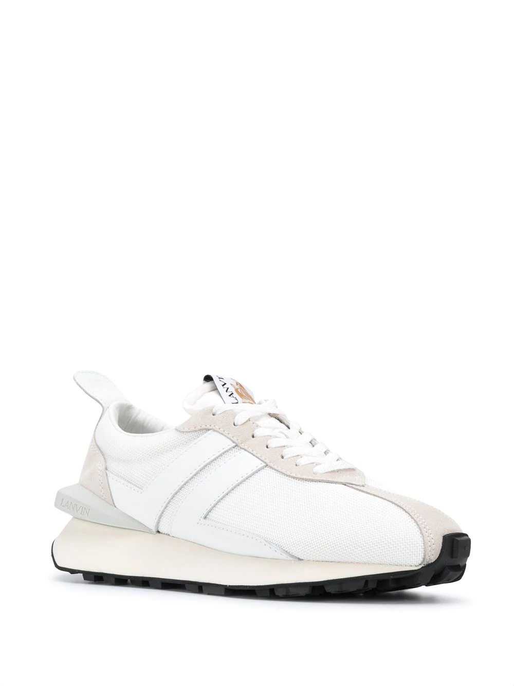 panelled low-top sneakers - 2