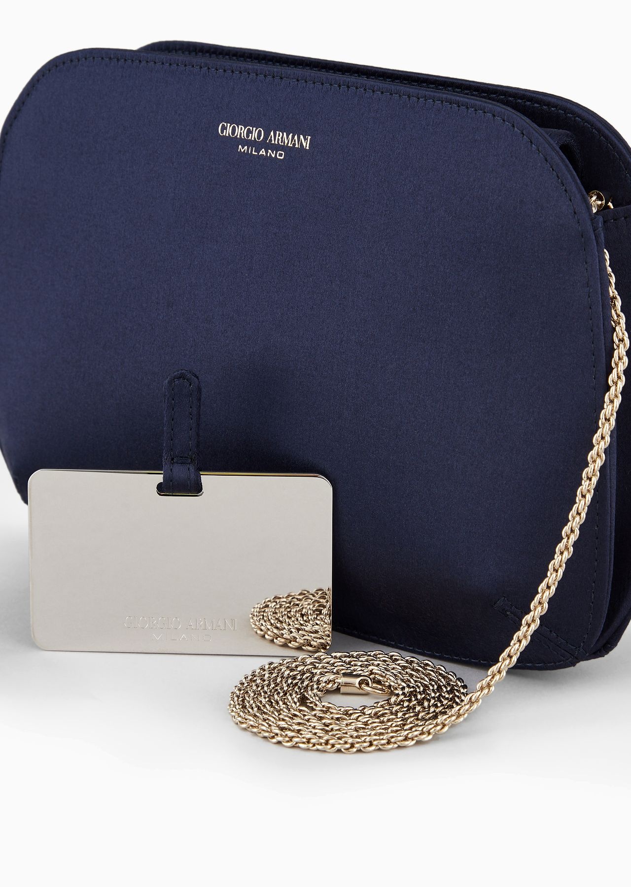 Satin La Prima clutch bag - 5