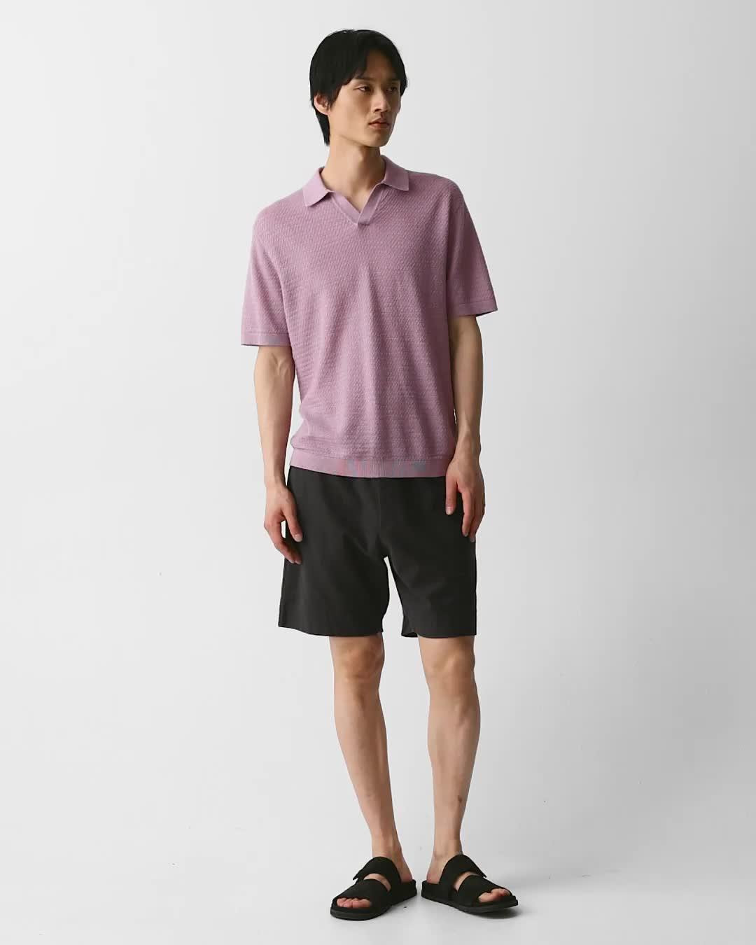 Brenan Polo Shirt in Pacific Linen - 7
