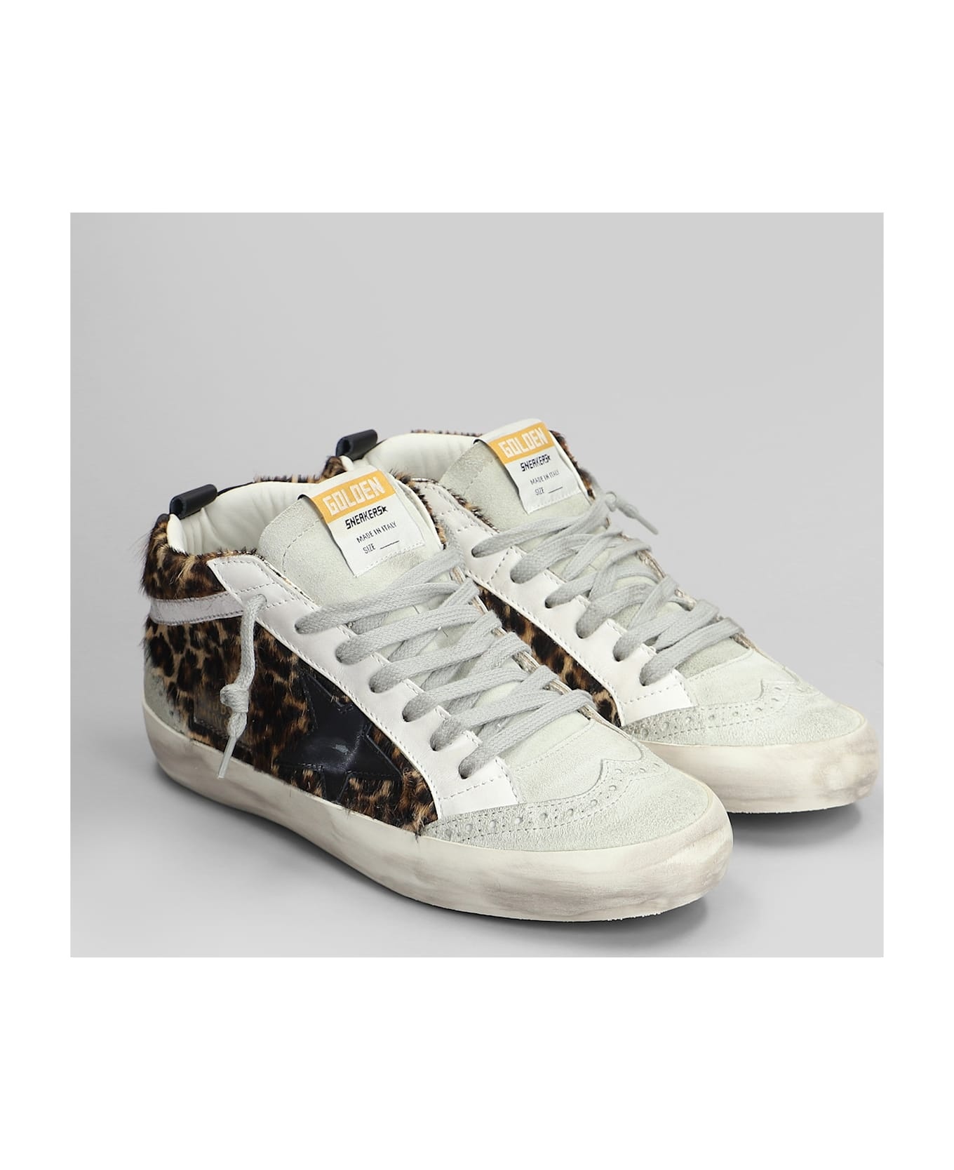 Mid Star Sneakers In Animalier Pony Skin - 2