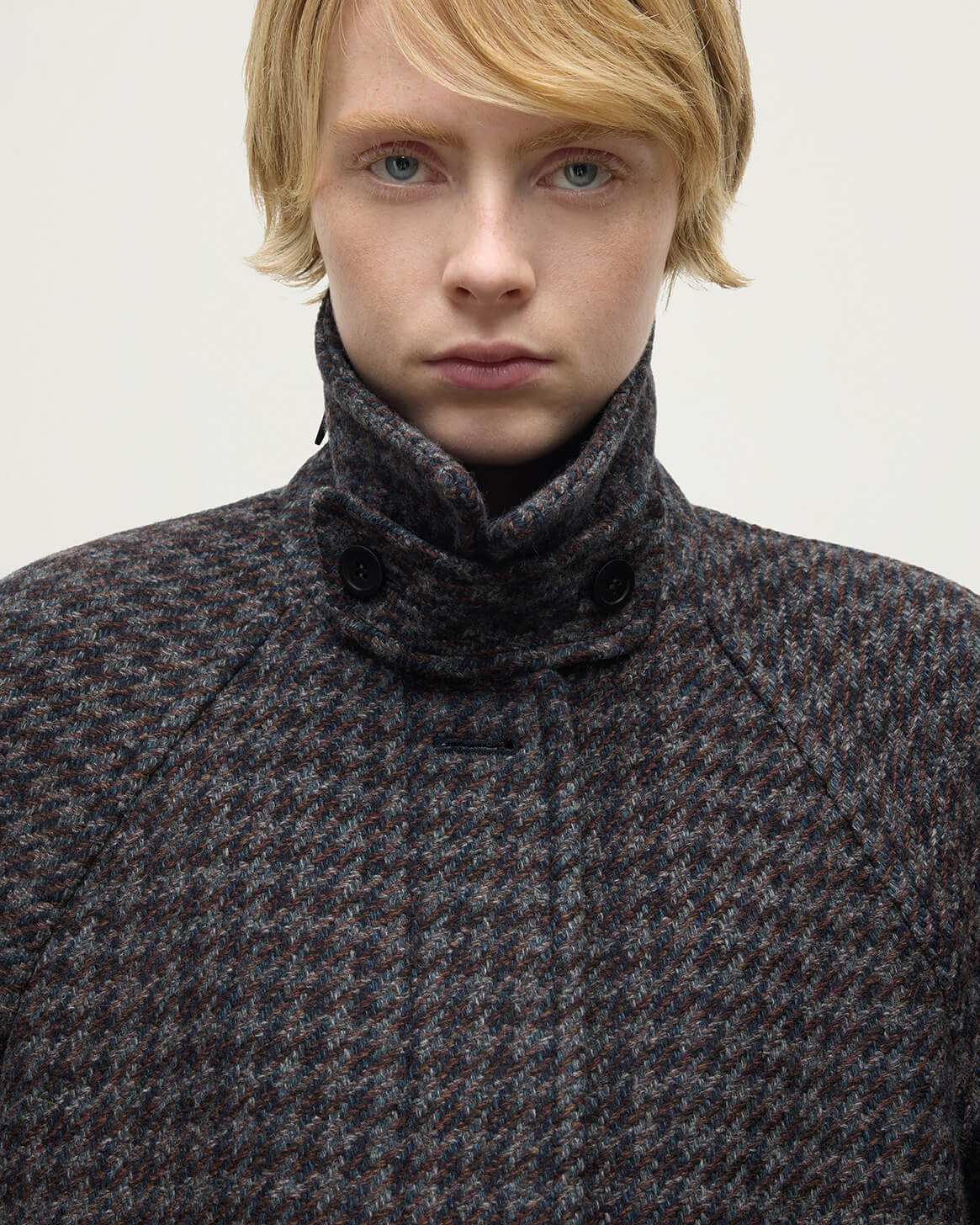 Women's Balmacaan Coat | Shale Houndstooth - 5