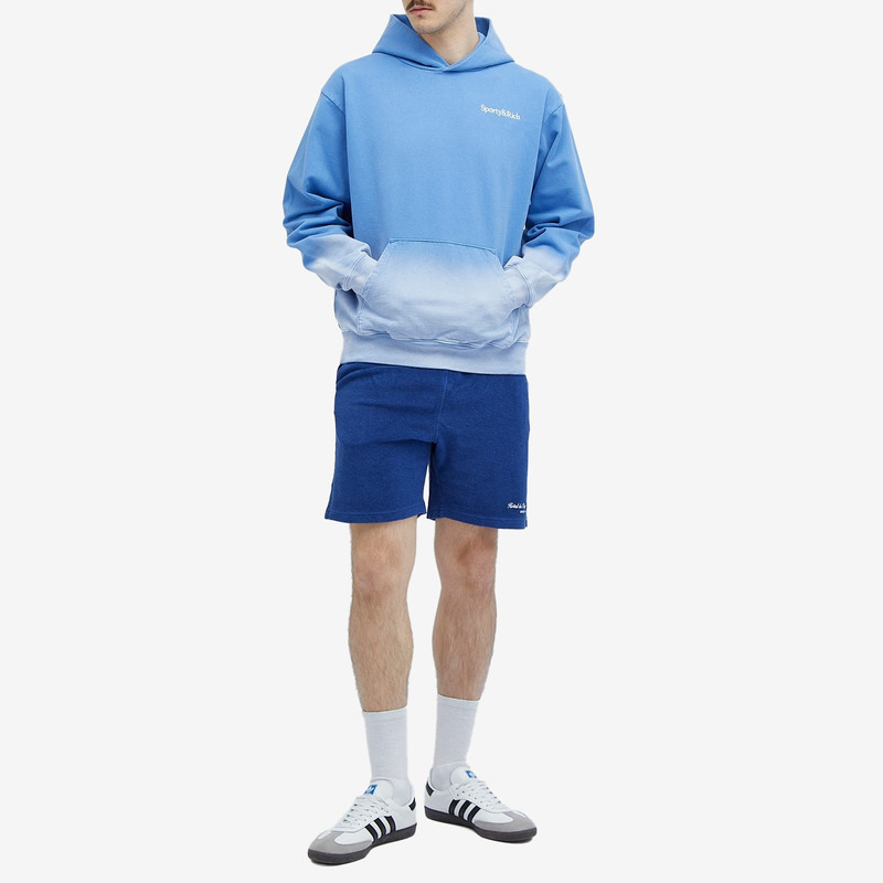 Sporty & Rich Serif Logo Embroidered Hoodie 4