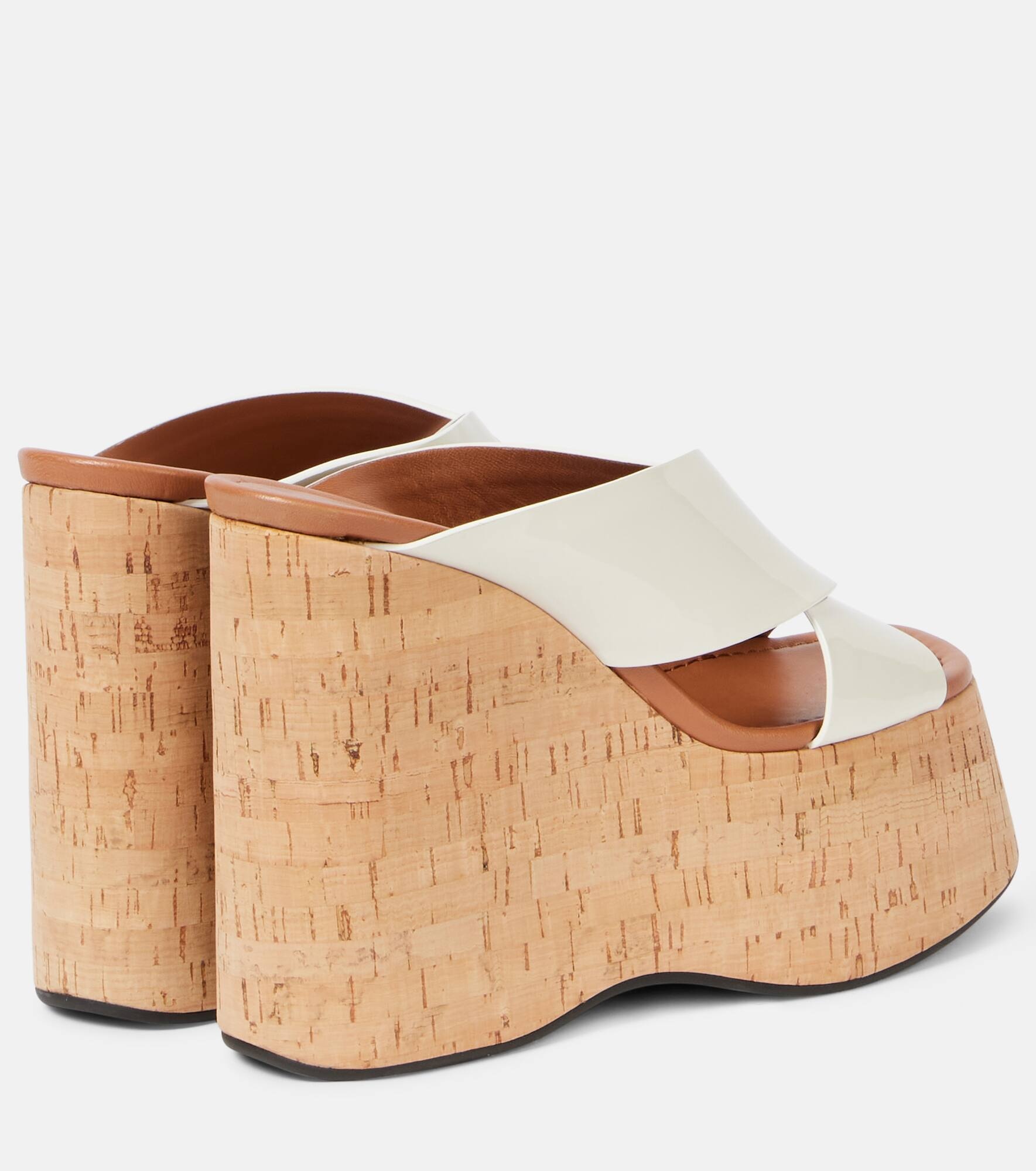 Mara 135 patent leather platform sandals - 2