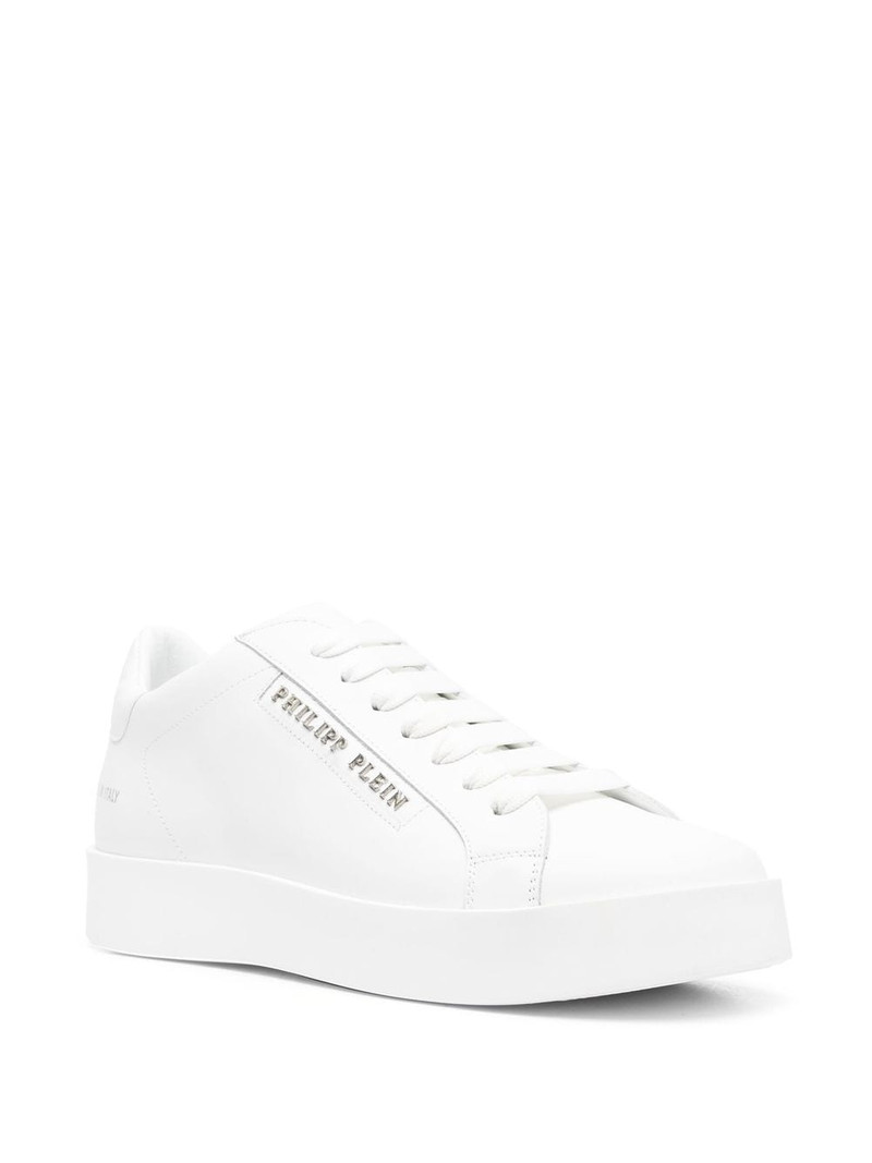 PHILIPP PLEIN low-top leather sneakers outlook