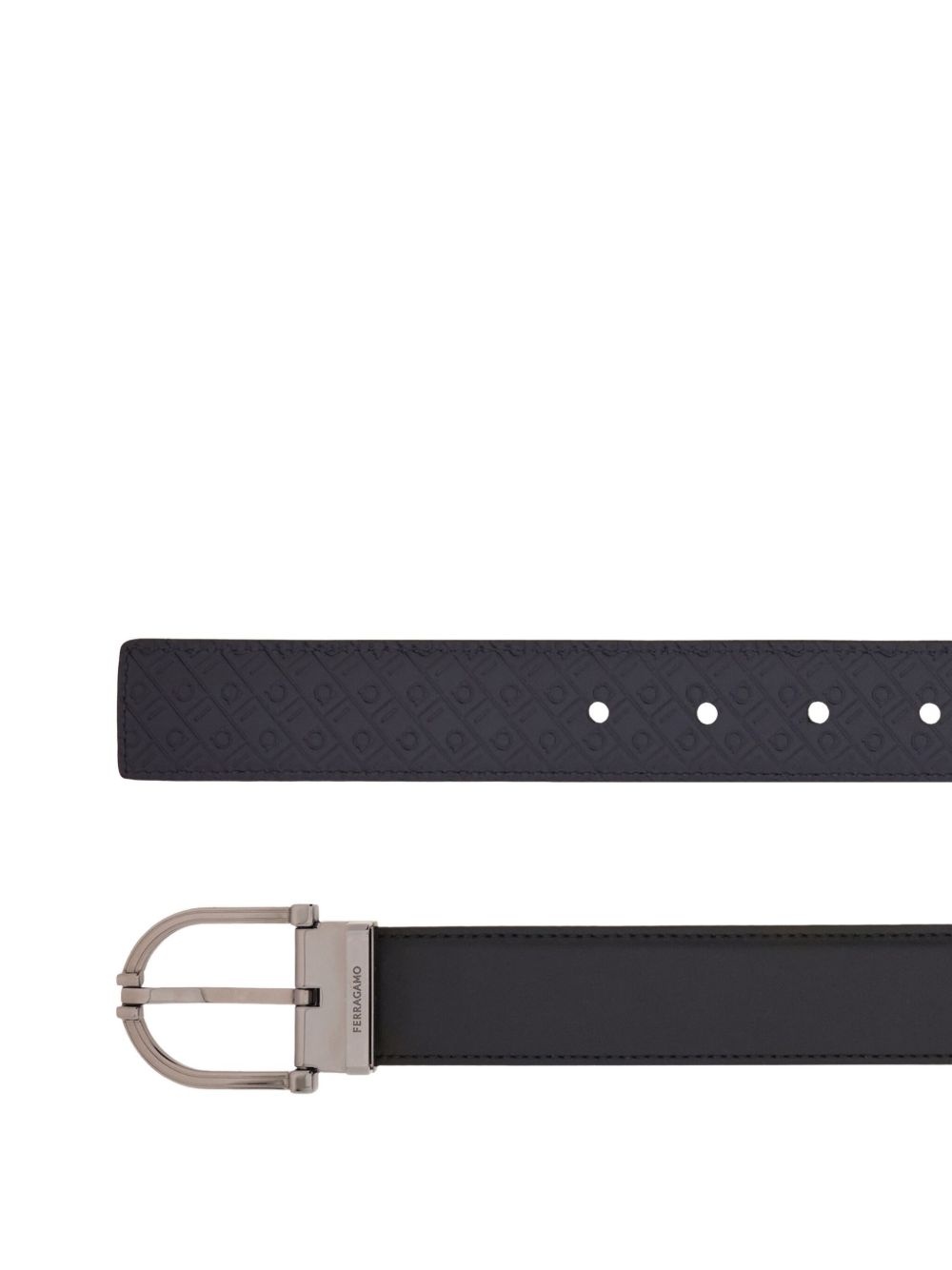 reversible leather belt - 2