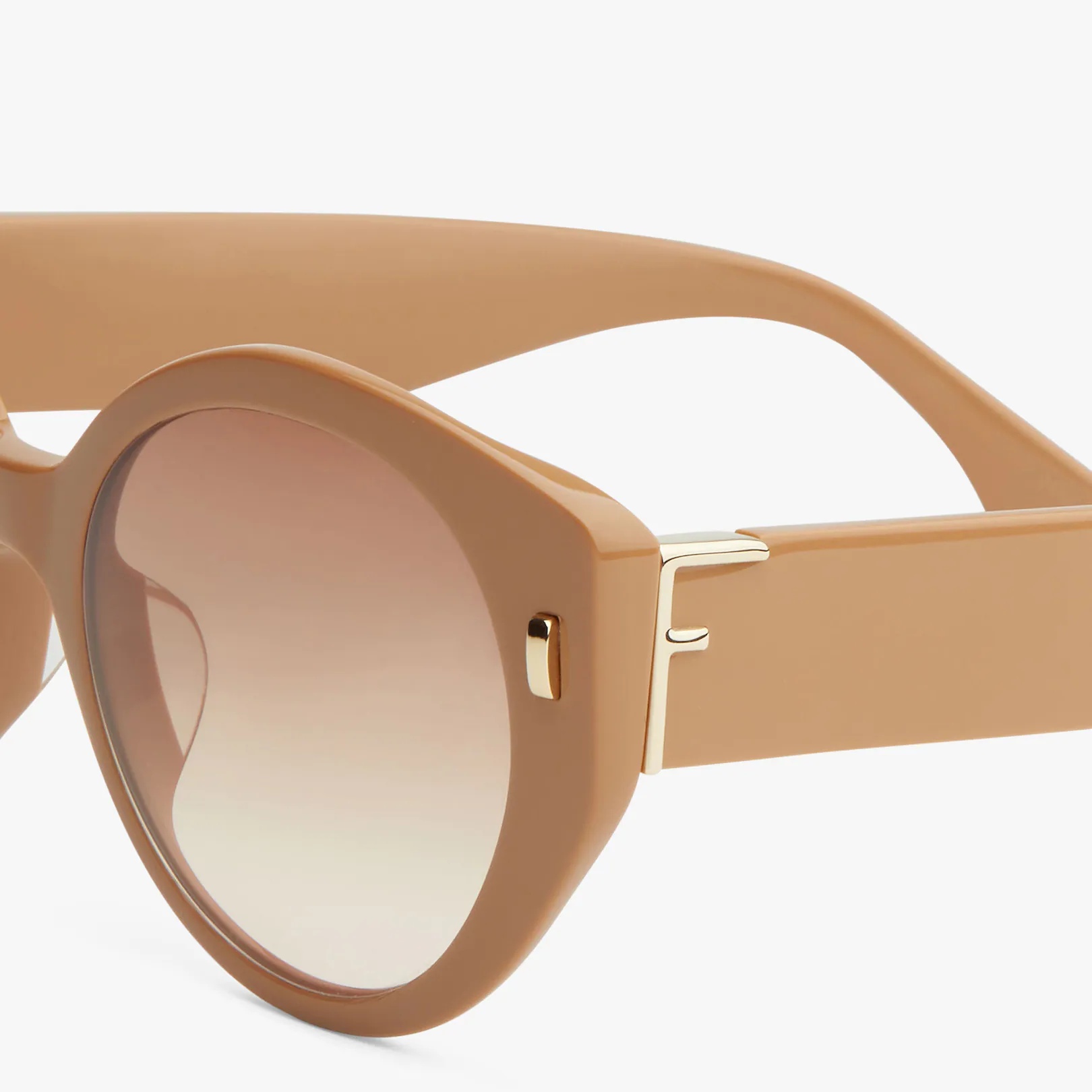 Beige acetate sunglasses - 3