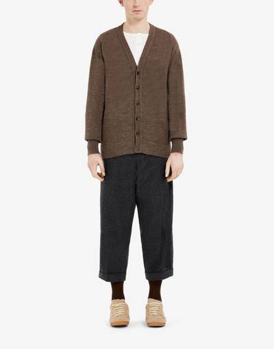 Maison Margiela Elbow patch cardigan outlook