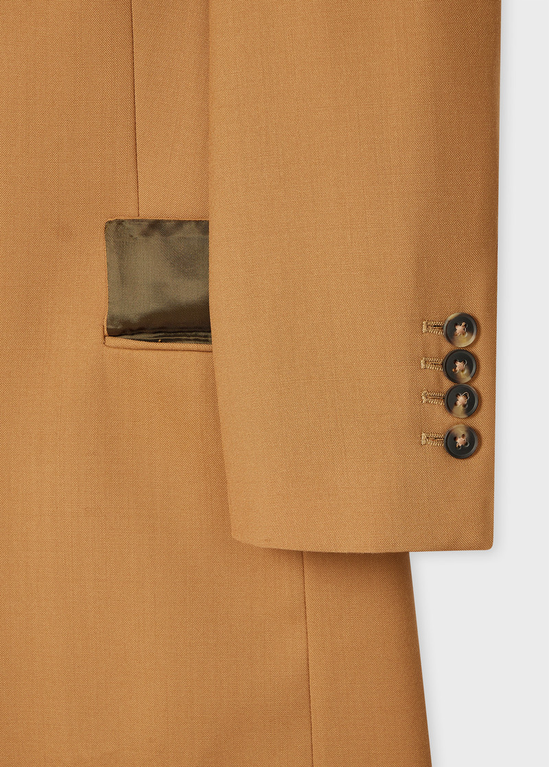 Women's Tan Wool Hopsack Suit 3